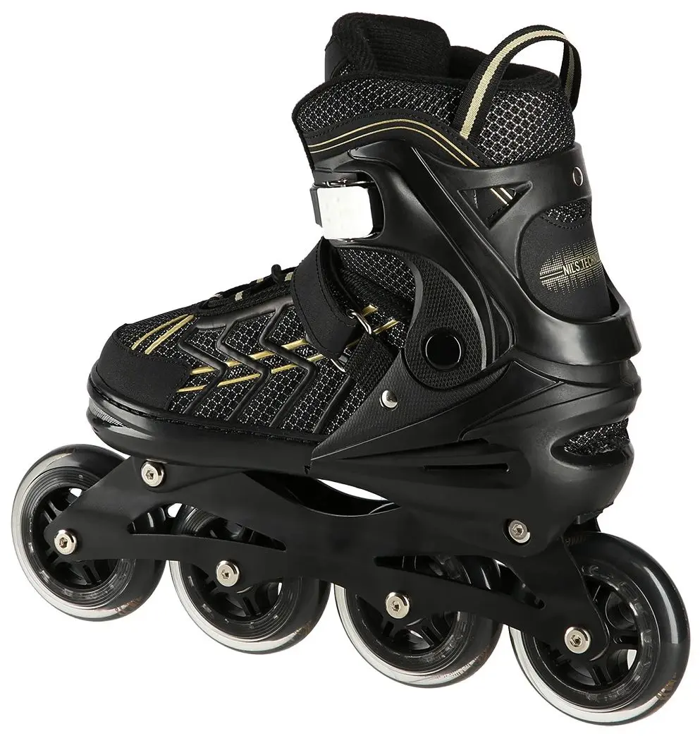 Роликовые коньки Nils Extreme NA1128 39-42 (Black/Gold) - 2