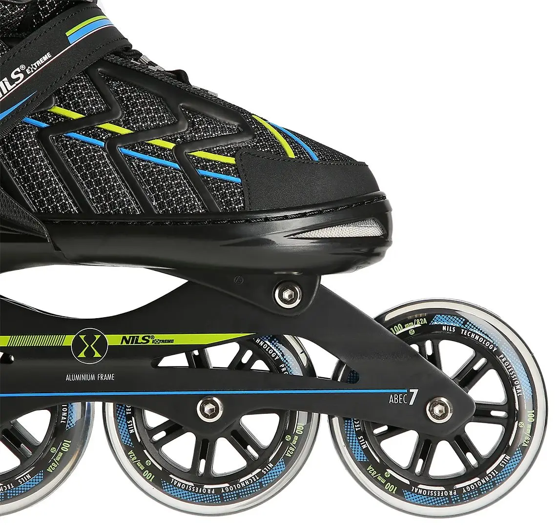 Роликовые коньки Nils Extreme NA1128 39-42 (Black/Lime) - 5