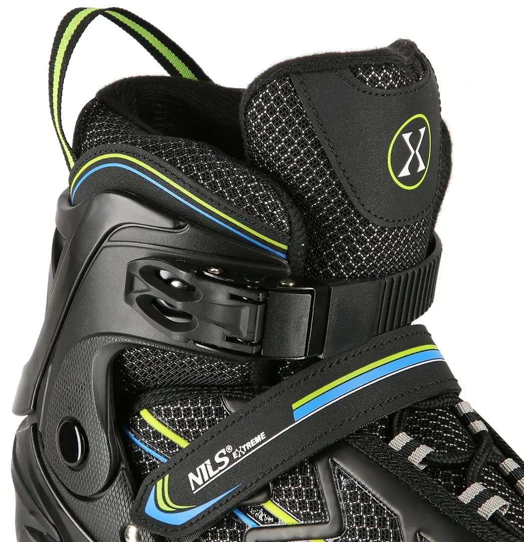 Роликовые коньки Nils Extreme NA1128 39-42 (Black/Lime) - 7
