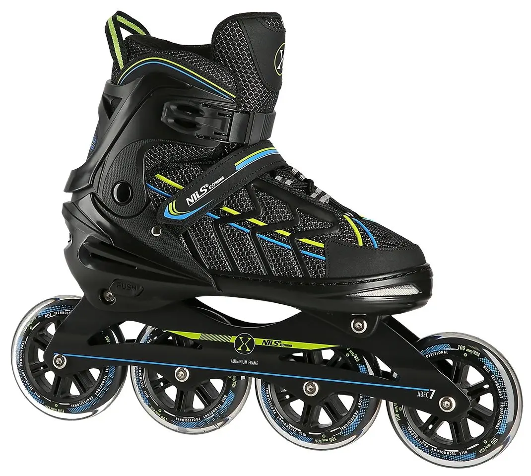 Роликовые коньки Nils Extreme NA1128 39-42 (Black/Lime)