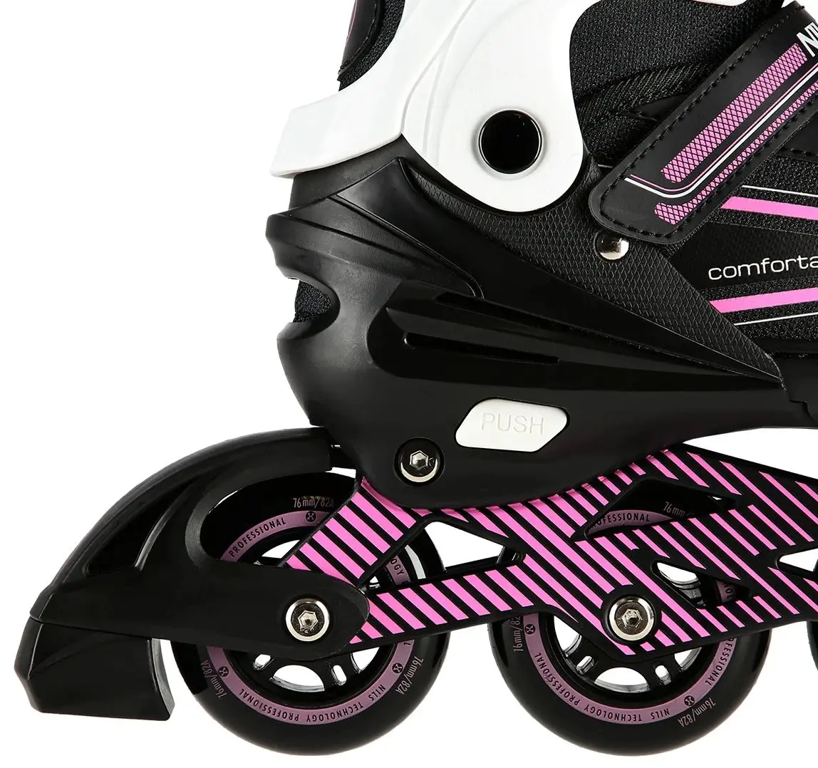 Patine cu rotile Nils Extreme NA1169A 39-42 (Black/Pink)