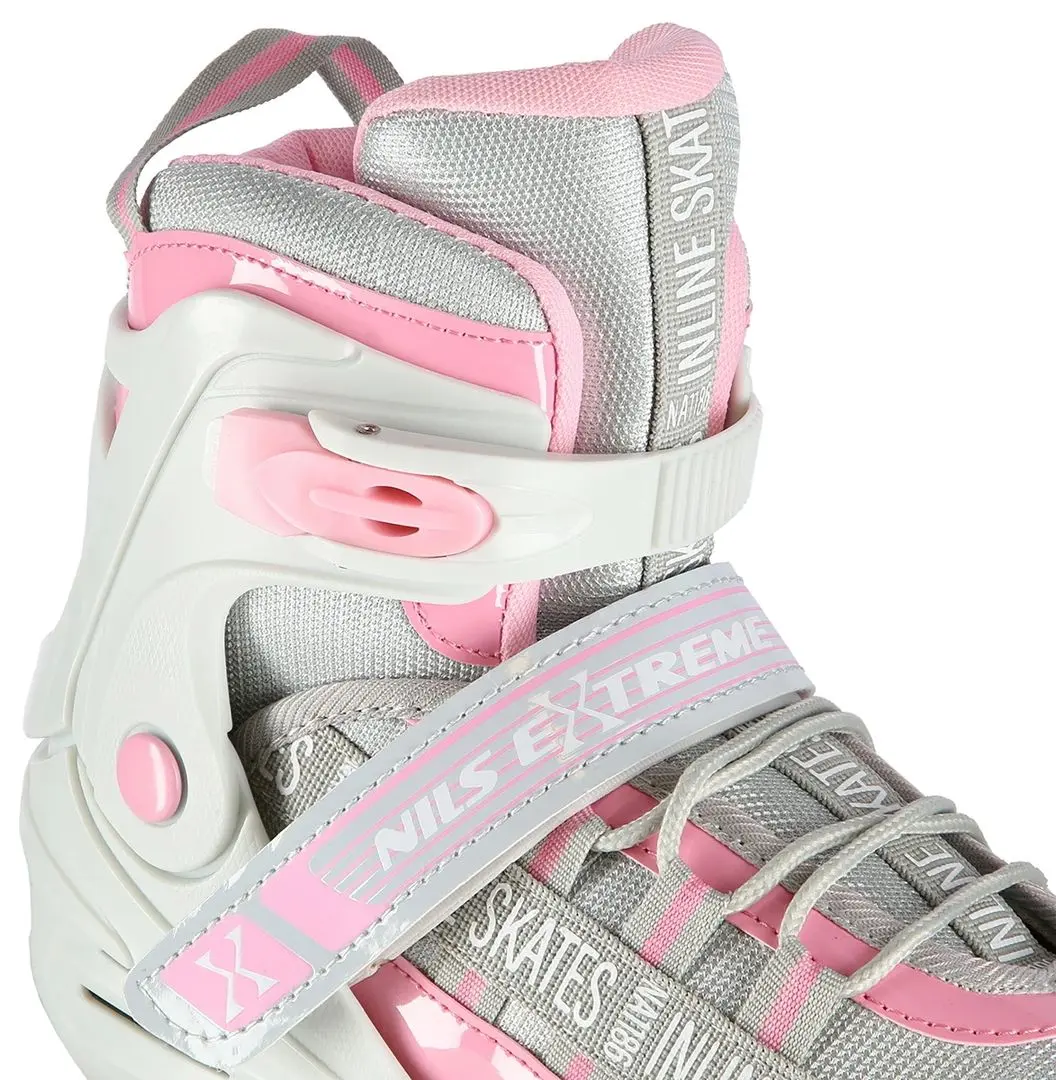 Роликовые коньки Nils Extreme NA1186 39-42 (Pink/Grey) - 7
