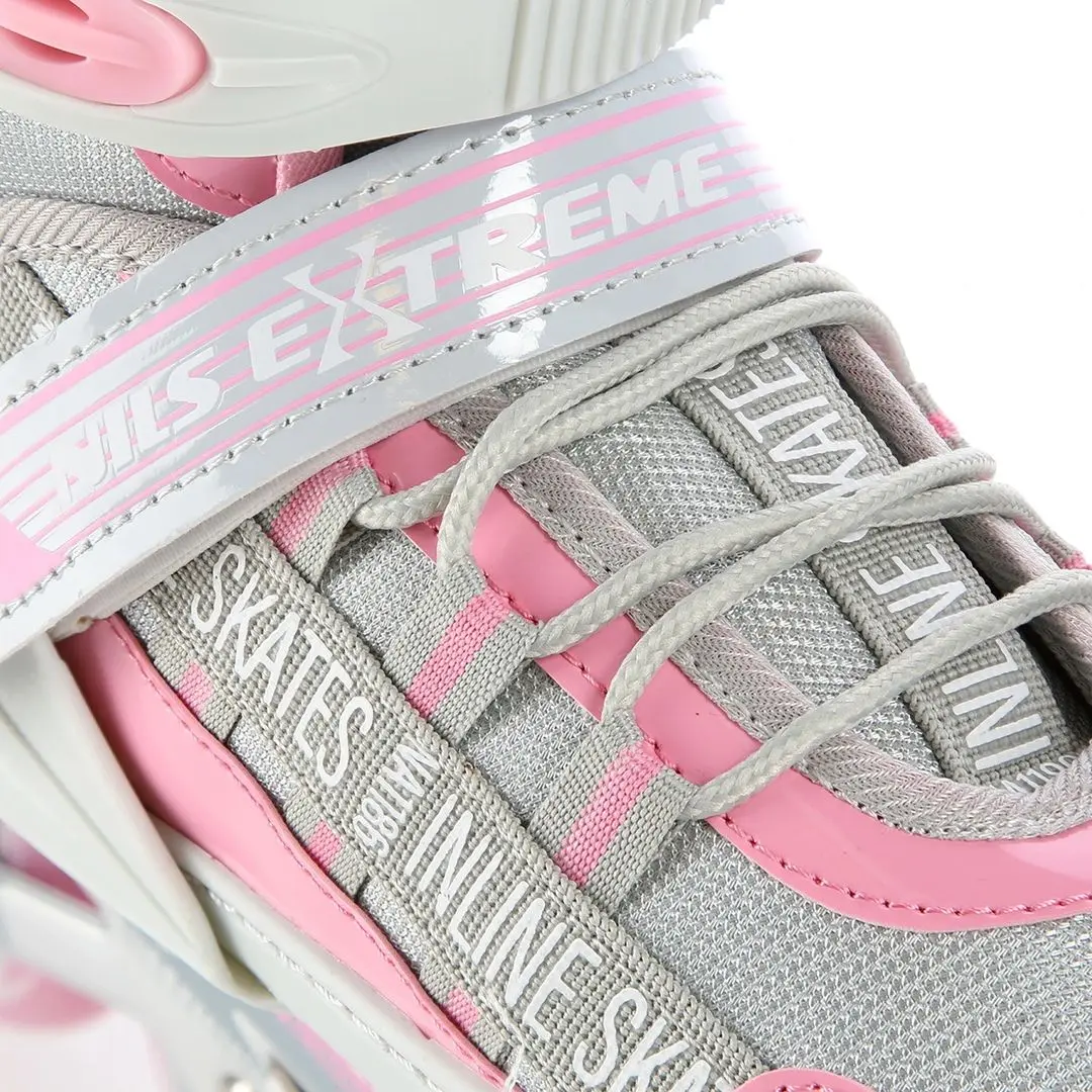 Роликовые коньки Nils Extreme NA1186 39-42 (Pink/Grey) - 8