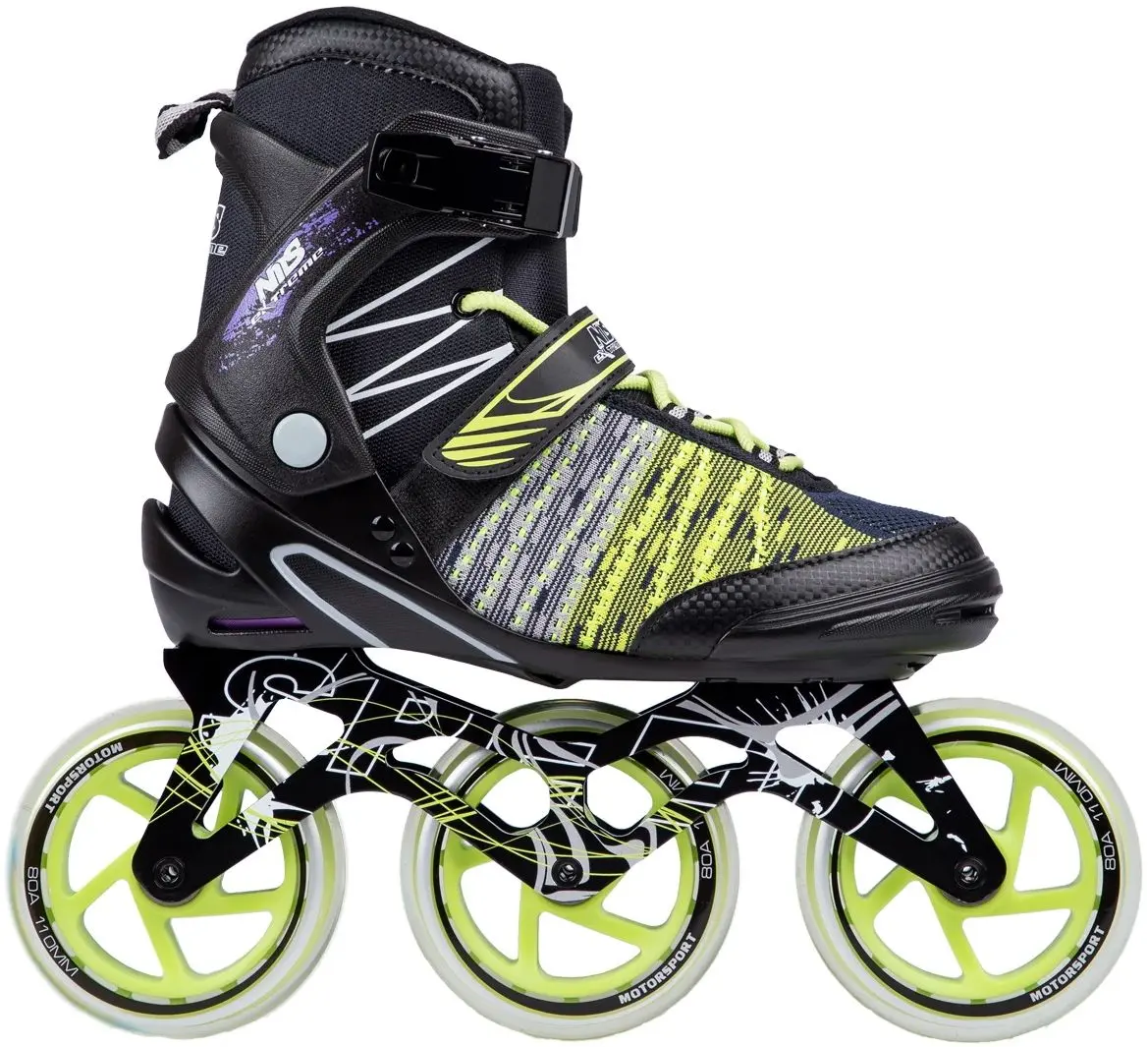 Patine cu rotile Nils Extreme NA1206 42 (Black/Green) - 2