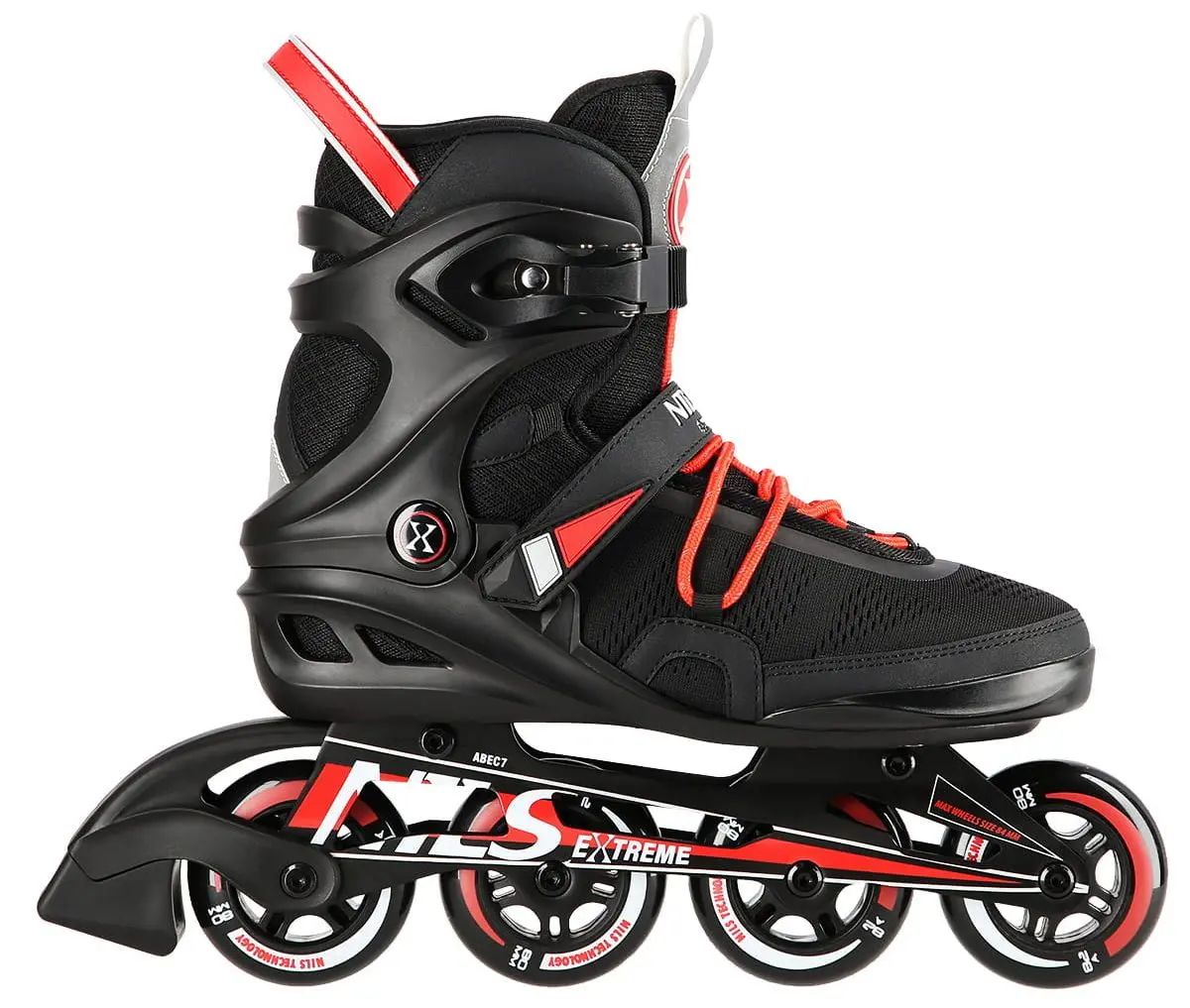 Роликовые коньки Nils Extreme NA14124 40 (Black/Red) - 3