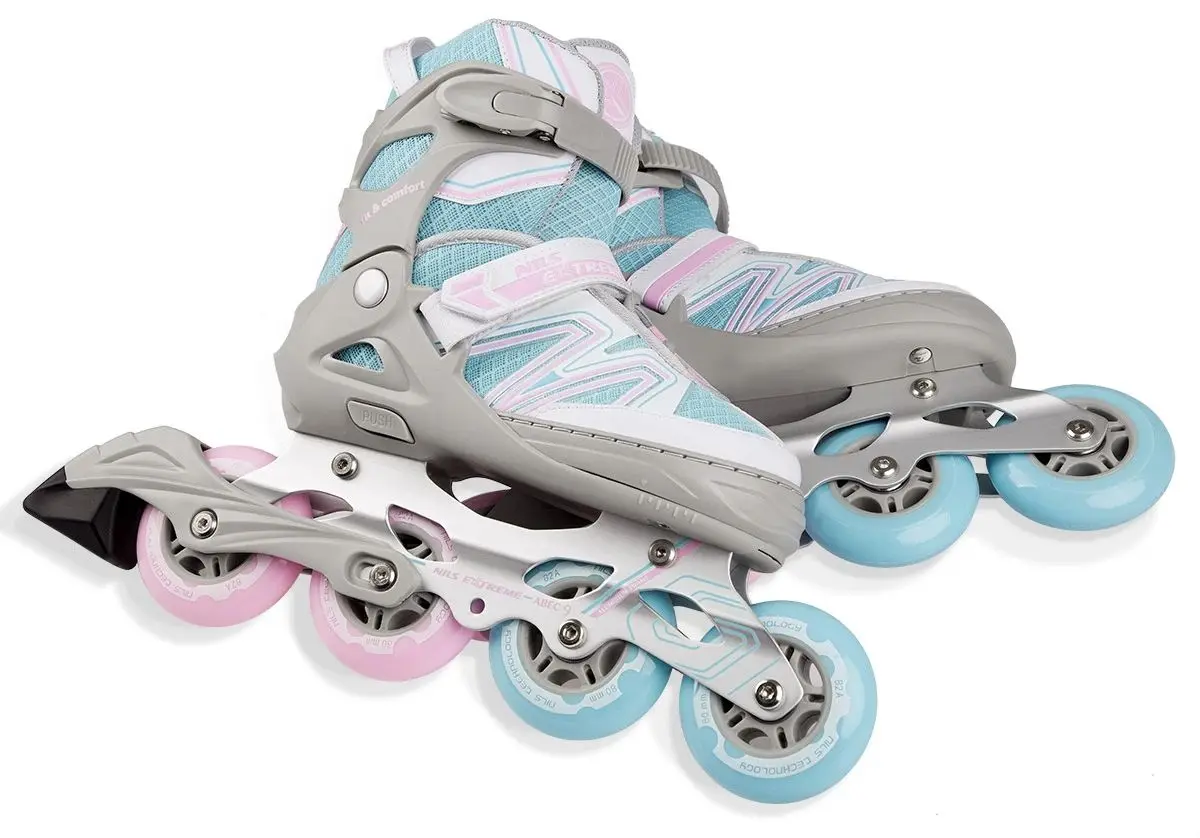 Patine cu rotile Nils Extreme NA14169 35-38 (Blue/Grey) - 8