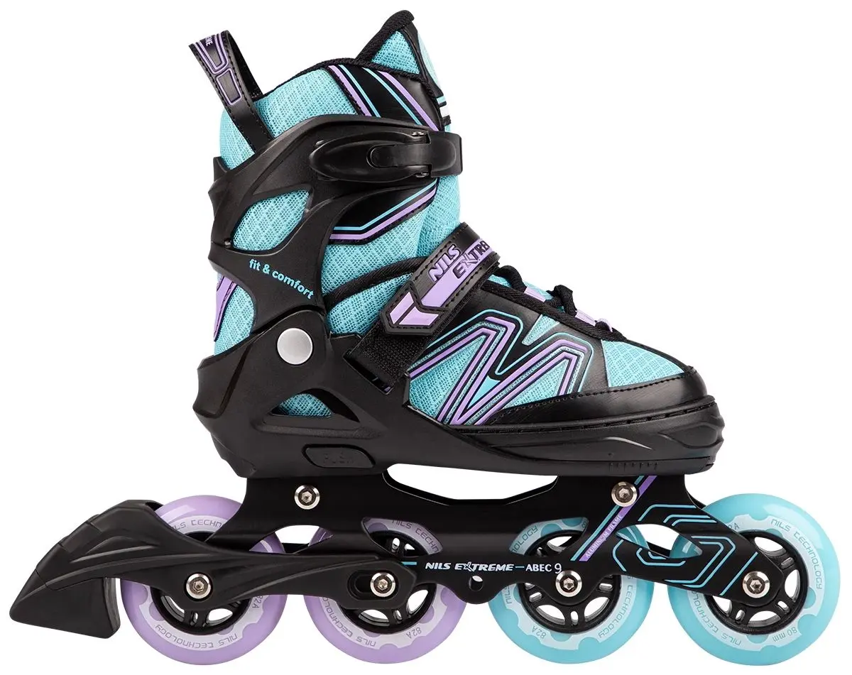 Роликовые коньки Nils Extreme NA14169 39-42 (Black/Blue) - 2