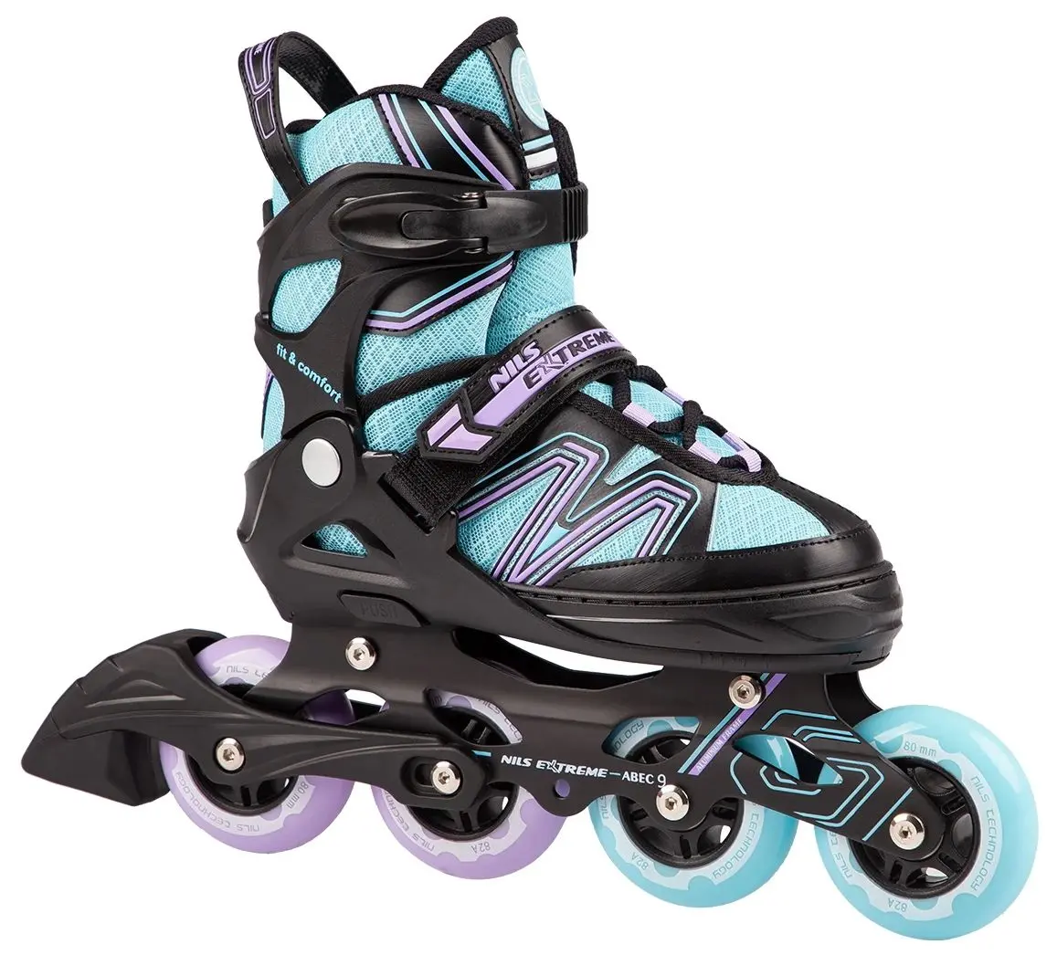 Роликовые коньки Nils Extreme NA14169 39-42 (Black/Blue) - 4