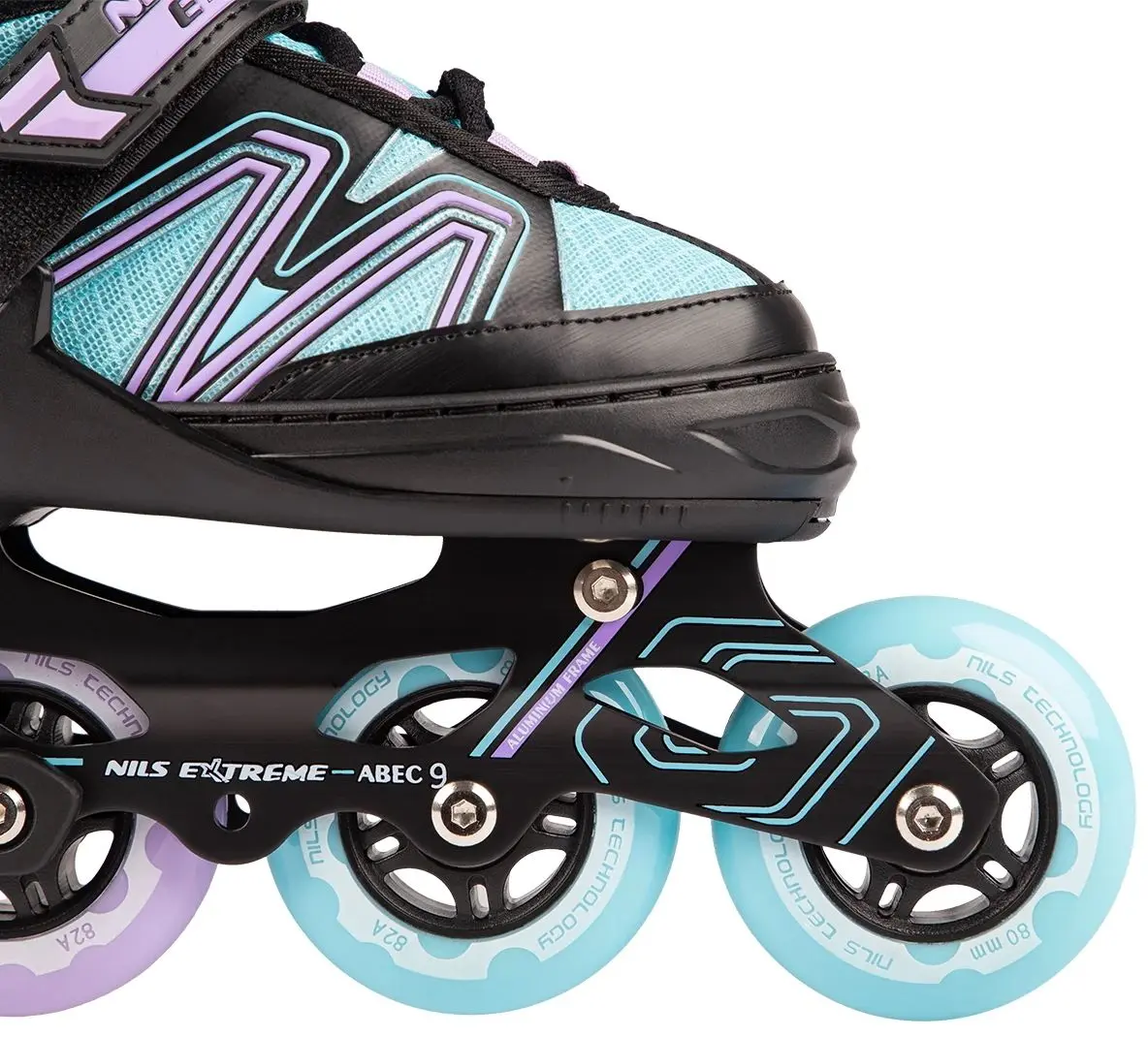 Роликовые коньки Nils Extreme NA14169 39-42 (Black/Blue) - 7