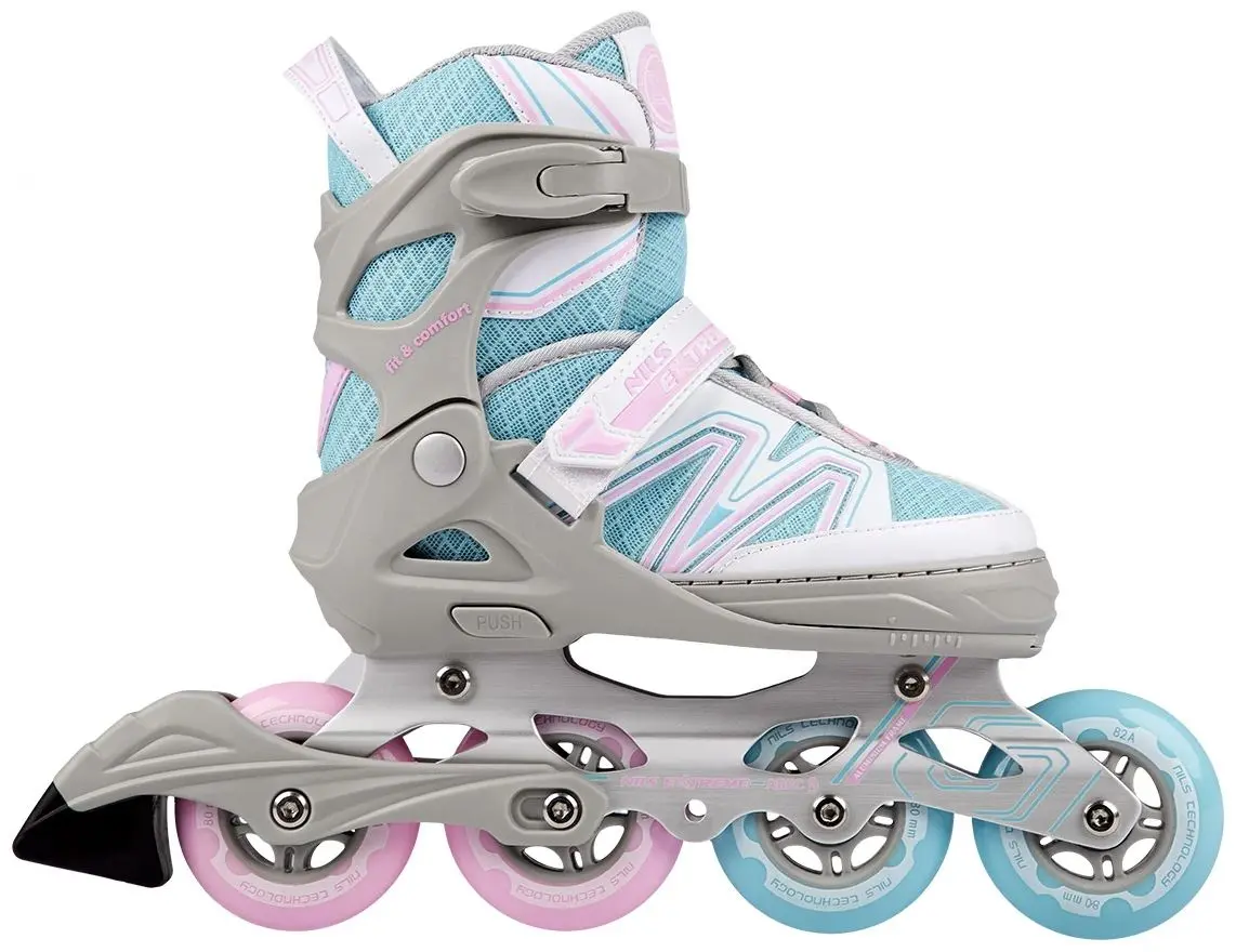 Роликовые коньки Nils Extreme NA14169 39-42 (Blue/Grey) - 3