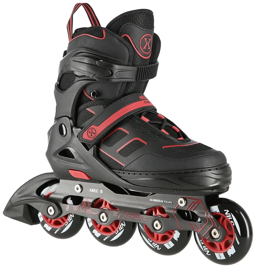 Patine cu rotile Nils Extreme NA14174 35-38 (Black/Red)