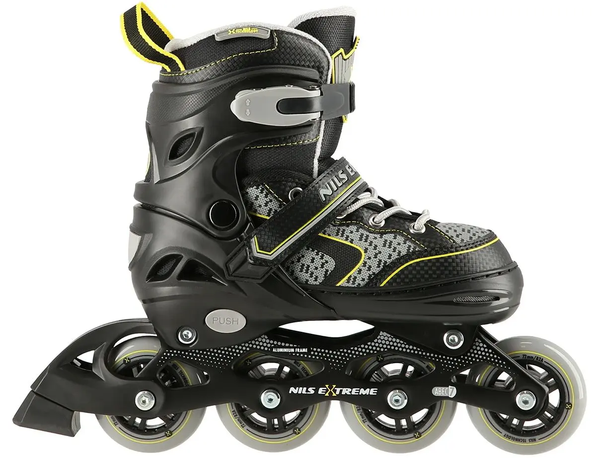 Patine cu rotile Nils Extreme NA14198 35-38 (Black/Yellow) - 4