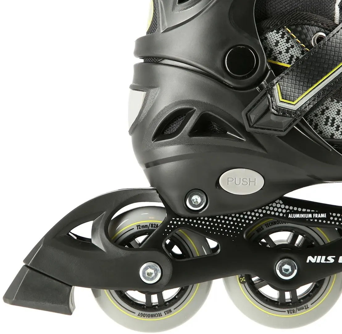 Patine cu rotile Nils Extreme NA14198 35-38 (Black/Yellow) - 5