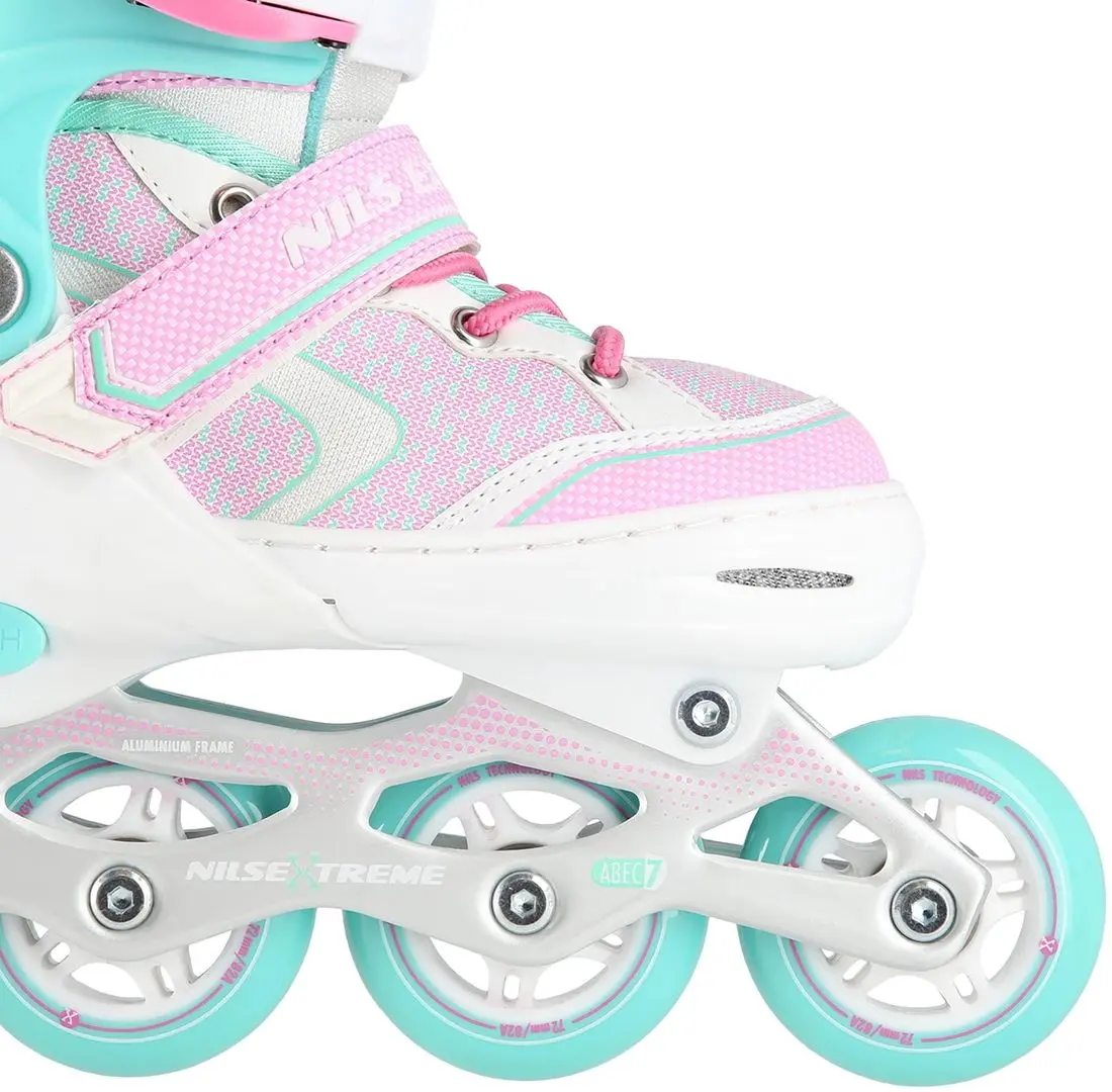 Роликовые коньки Nils Extreme NA14198 39-42 (White/Turquoise) - 6