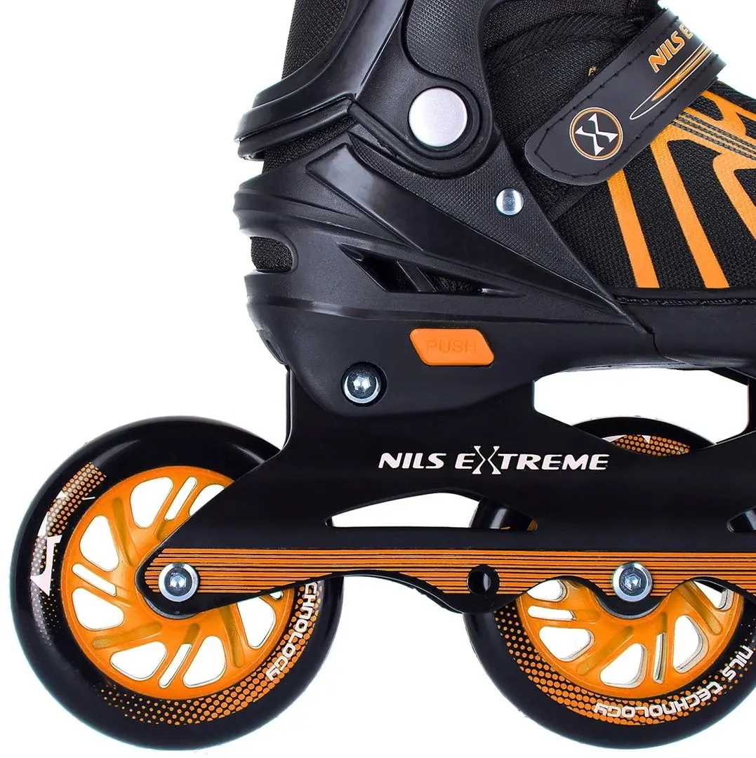 Роликовые коньки Nils Extreme NA18812 29-33 (Orange/Black) - 4
