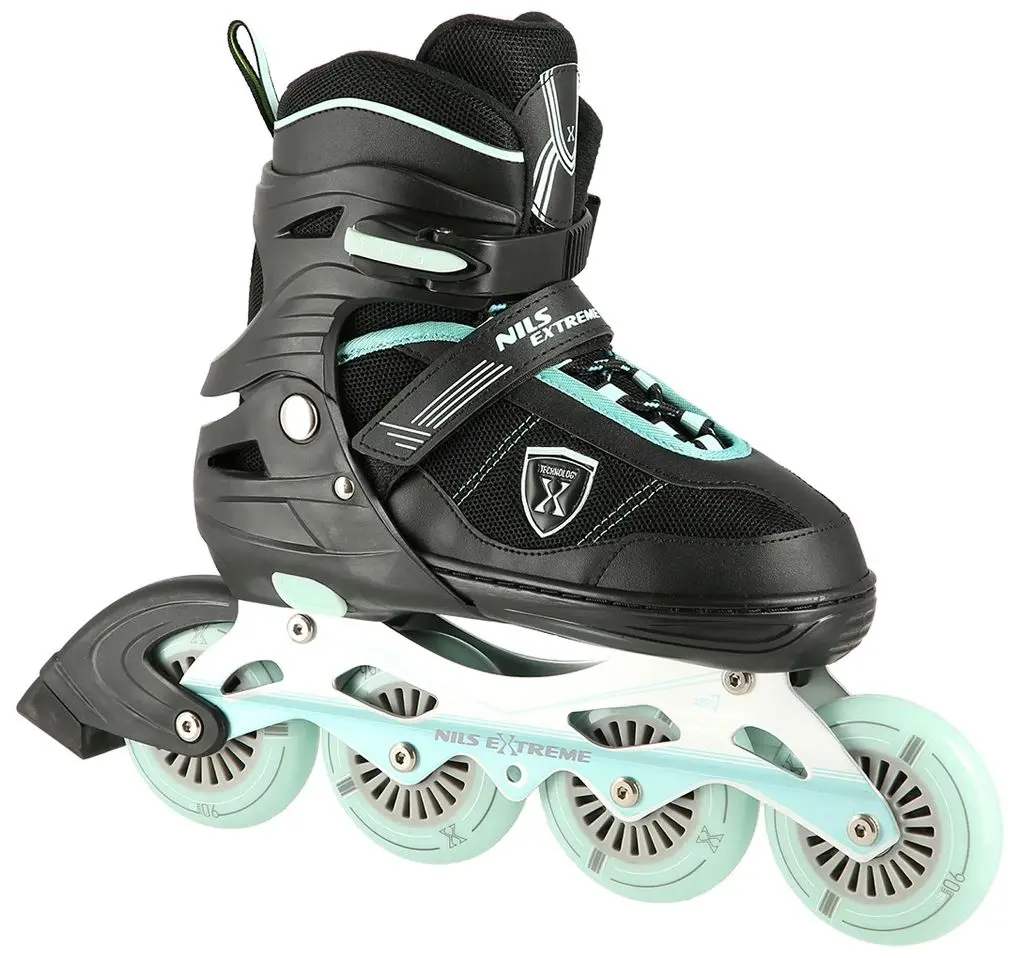 Patine cu rotile Nils Extreme NA19088 35-38 (Black/Mint)