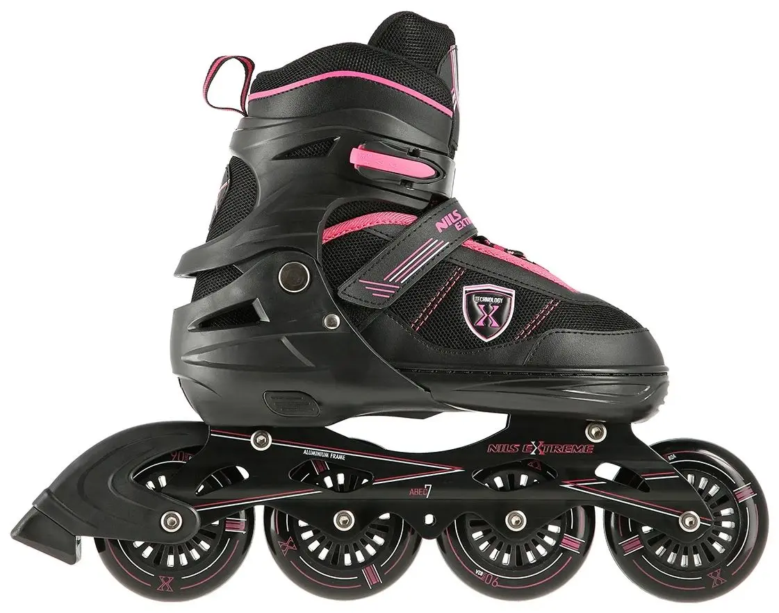 Patine cu rotile Nils Extreme NA19088 35-38 (Black/Pink) - 3