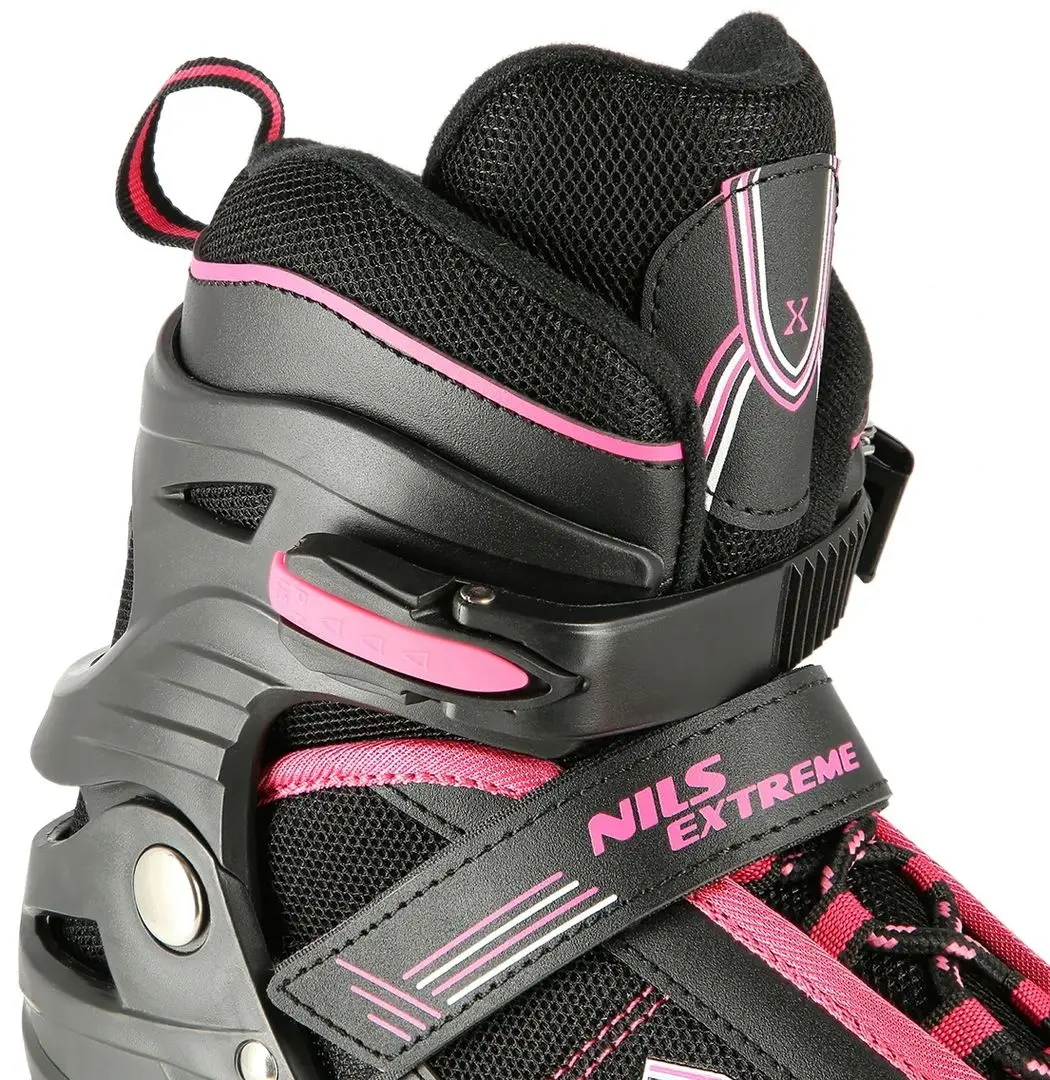 Patine cu rotile Nils Extreme NA19088 35-38 (Black/Pink) - 7