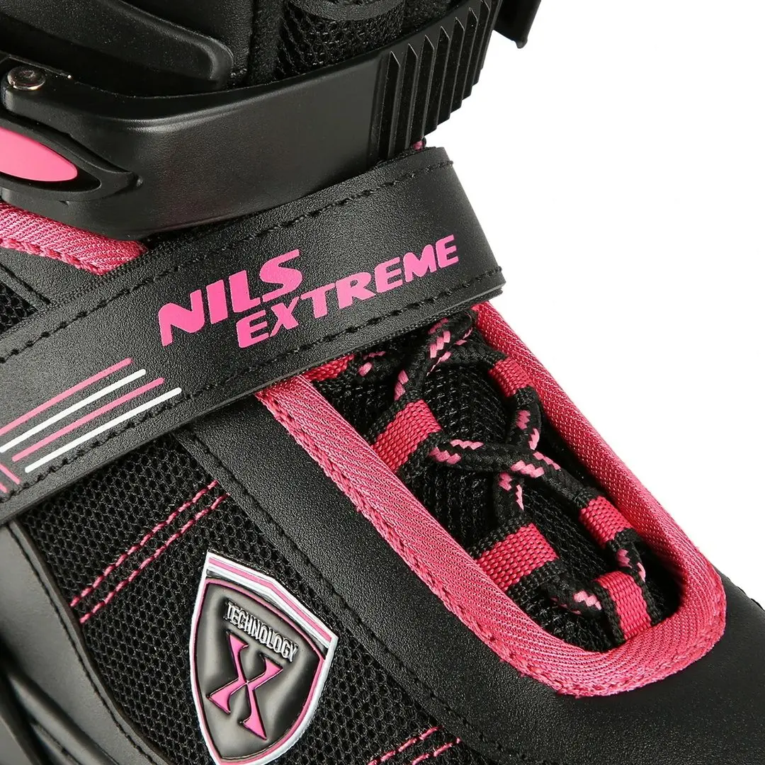 Patine cu rotile Nils Extreme NA19088 35-38 (Black/Pink) - 8