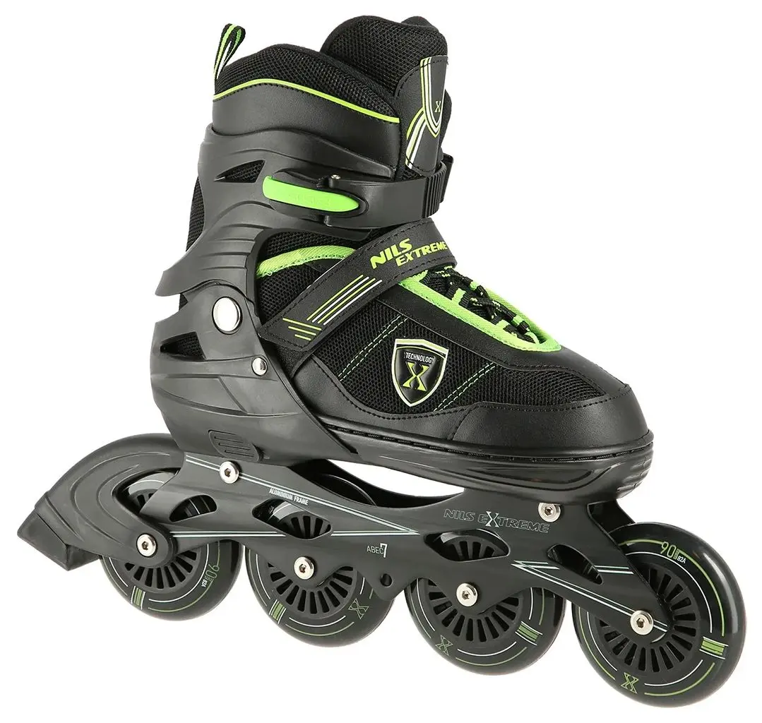Patine cu rotile Nils Extreme NA19088 39-42 (Black/Green)