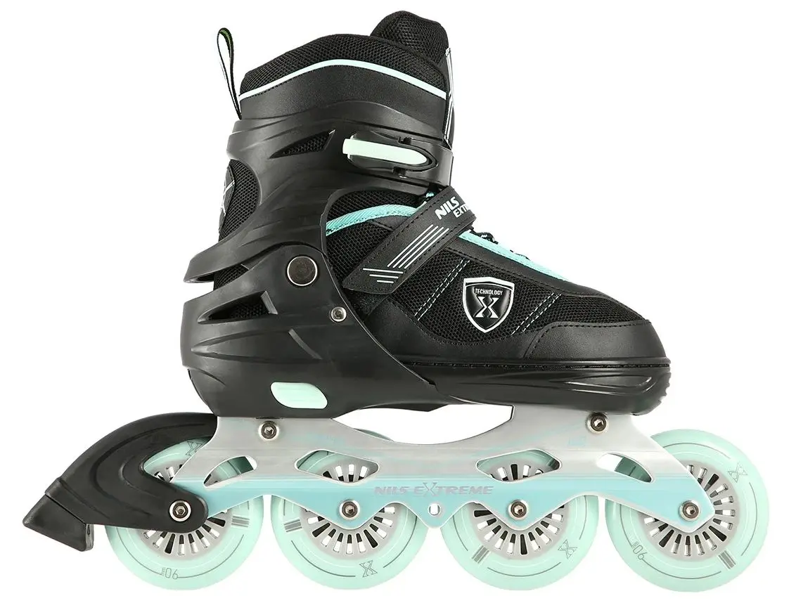 Patine cu rotile Nils Extreme NA19088 39-42 (Black/Mint) - 3