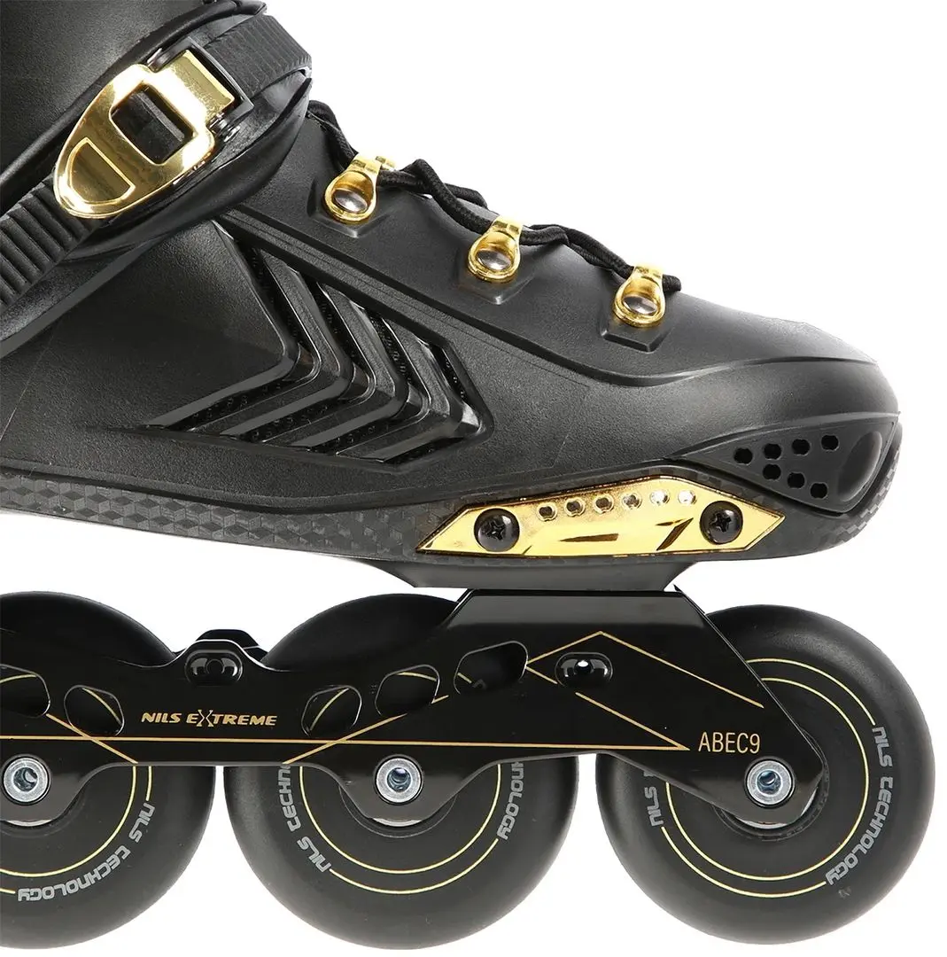 Роликовые коньки Nils Extreme NA20002 40 (Black/Gold) - 6