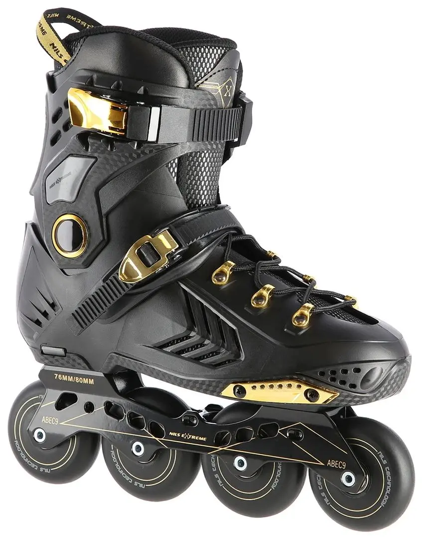 Patine cu rotile Nils Extreme NA20002 42 (Black/Gold)