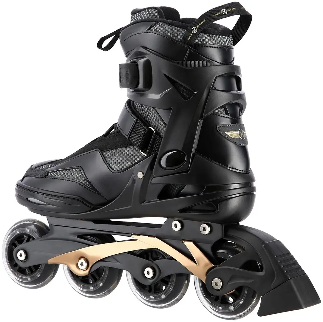 Patine cu rotile Nils Extreme NA2150 43 (Black/Gold)