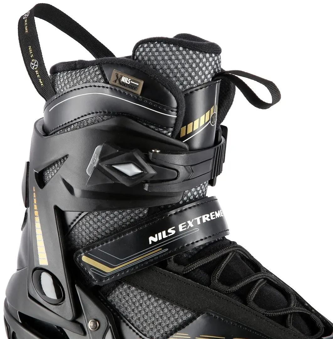 Patine cu rotile Nils Extreme NA2150 43 (Black/Gold)