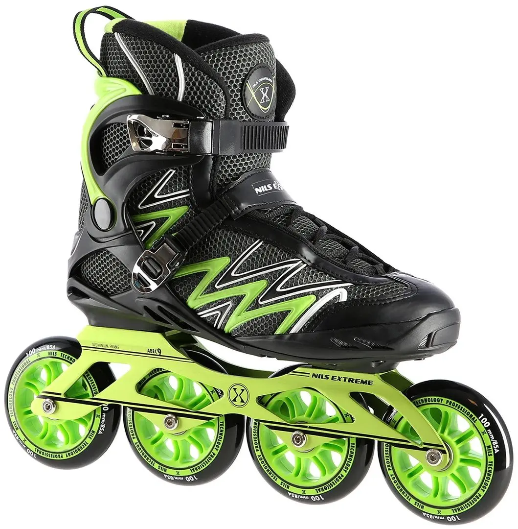 Patine cu rotile Nils Extreme NA8660 44 (Black/Green)