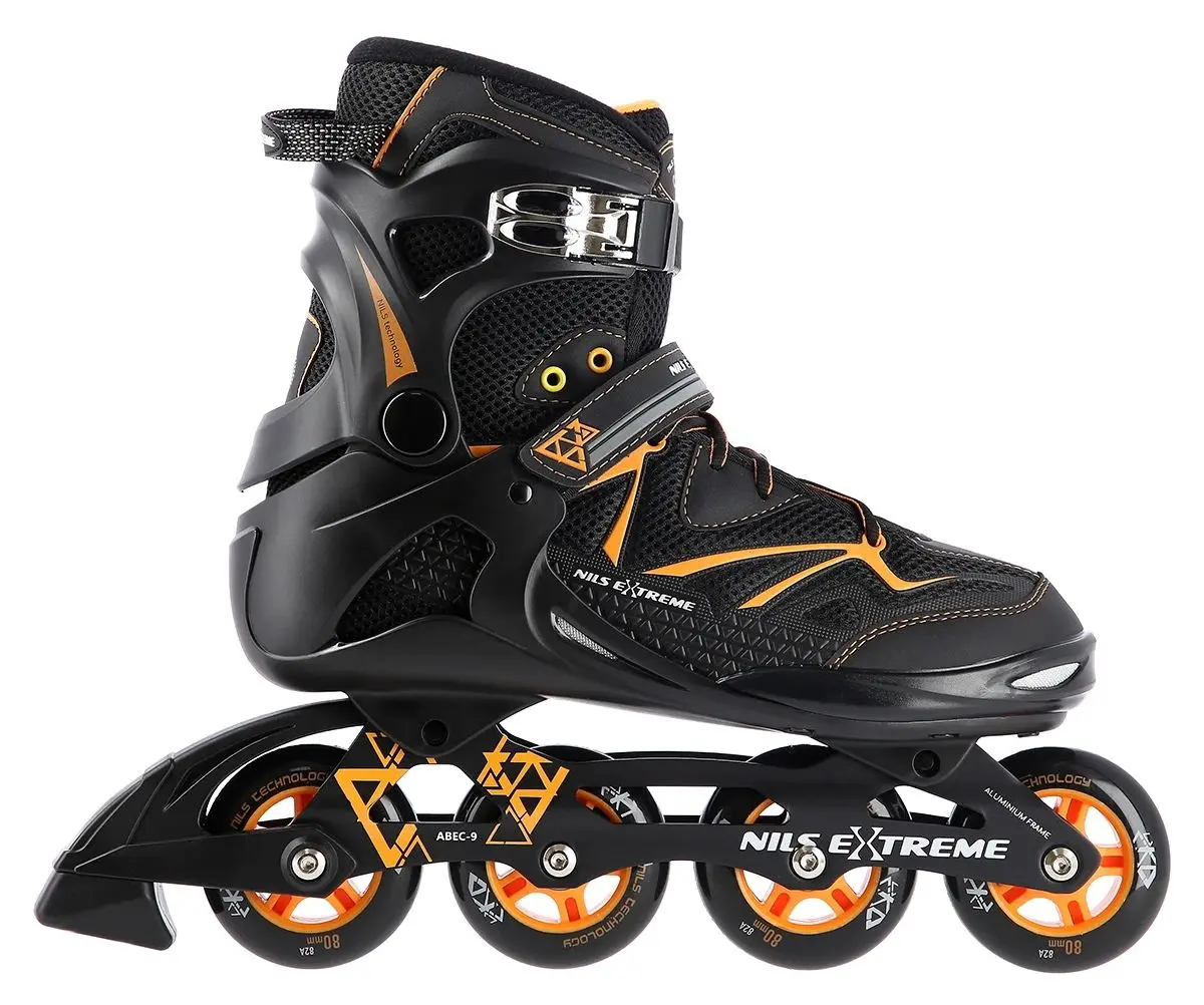Роликовые коньки Nils Extreme NA9022 38 (Black/Orange) - 2