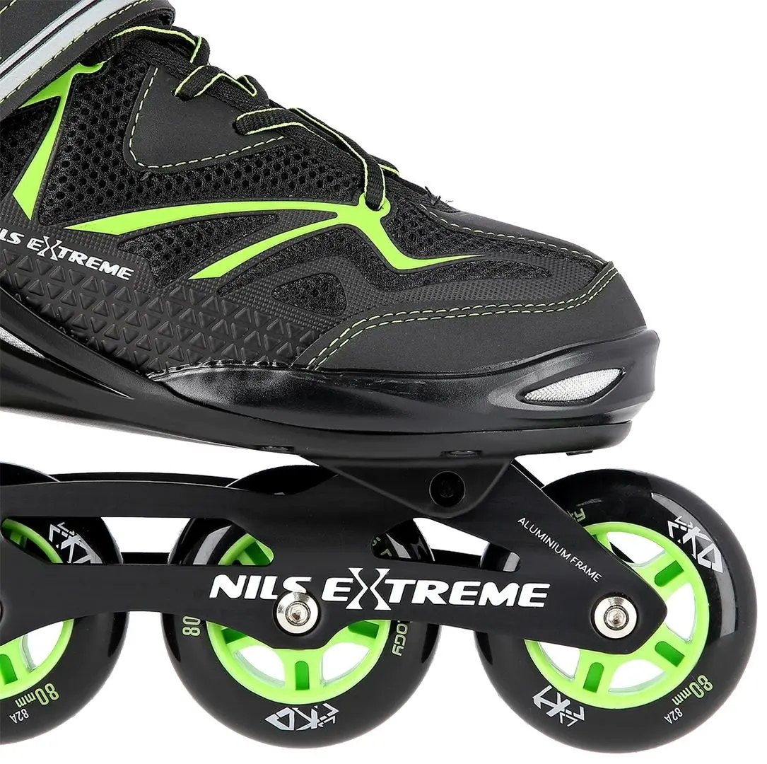 Роликовые коньки Nils Extreme NA9022 40 (Black/Green) - 6
