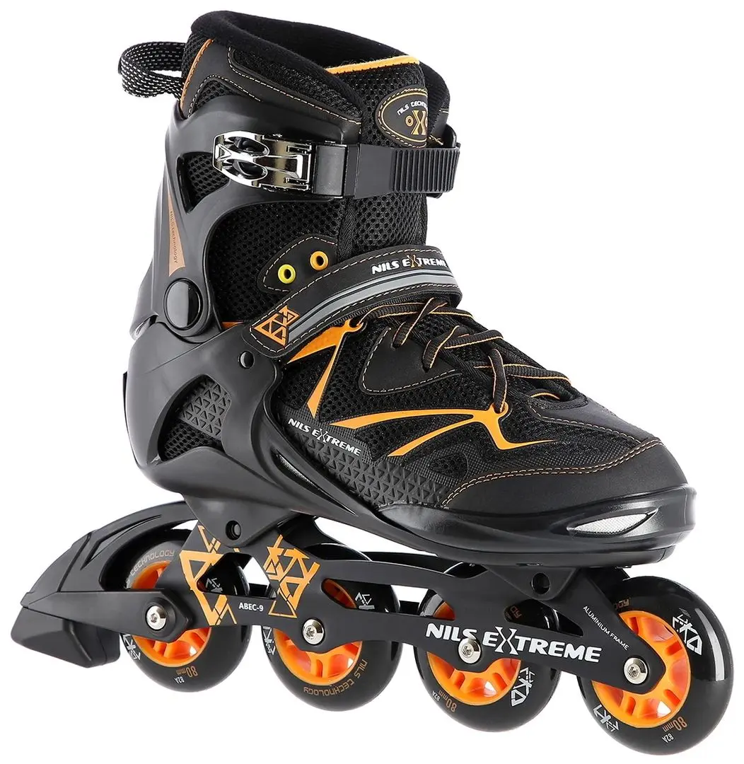 Patine cu rotile Nils Extreme NA9022 42 (Black/Orange)