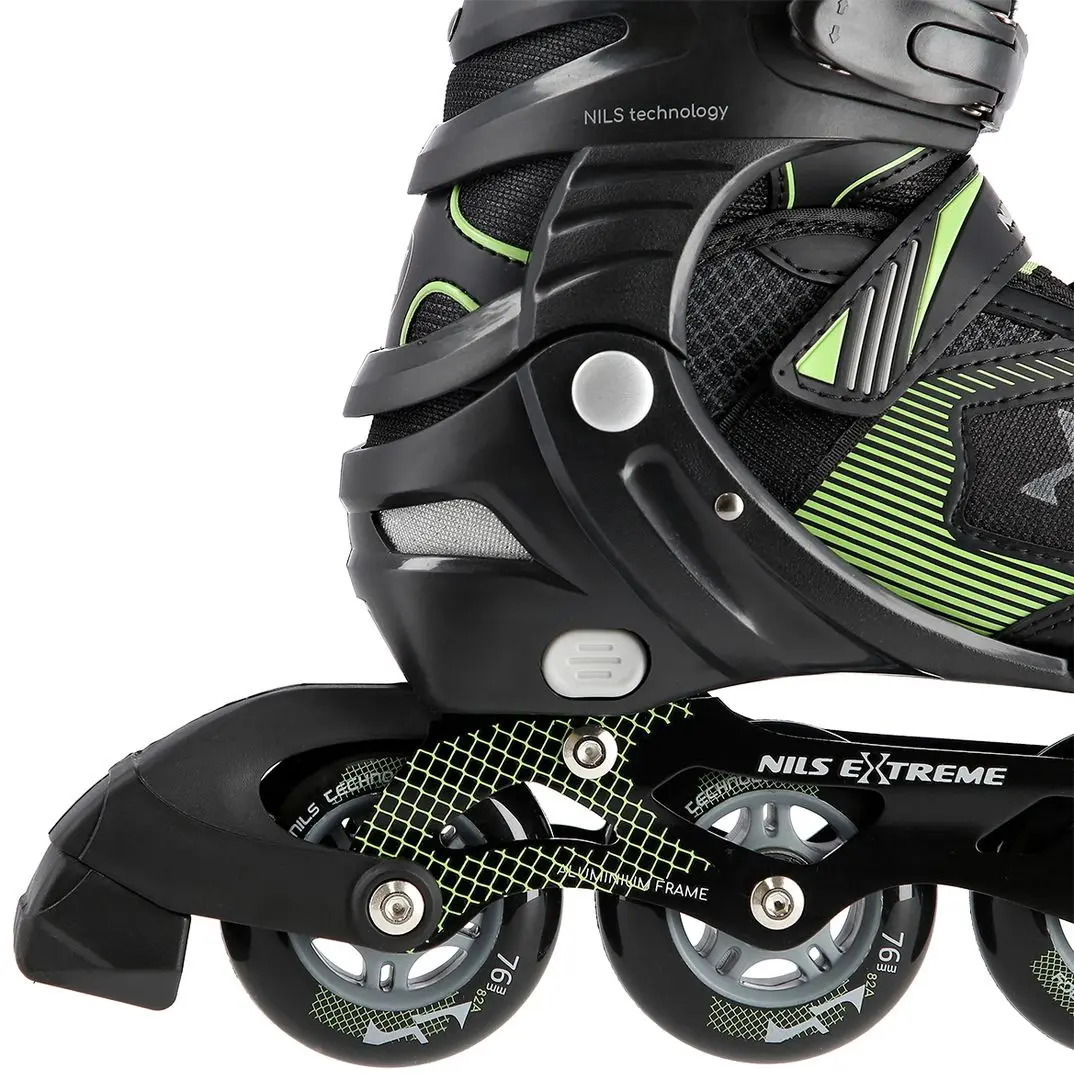 Patine cu rotile Nils Extreme NA9080 35-38 (Black/Green) - 6