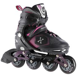 Patine cu rotile Nils Extreme NA9080 35-38 (Black/Purple)