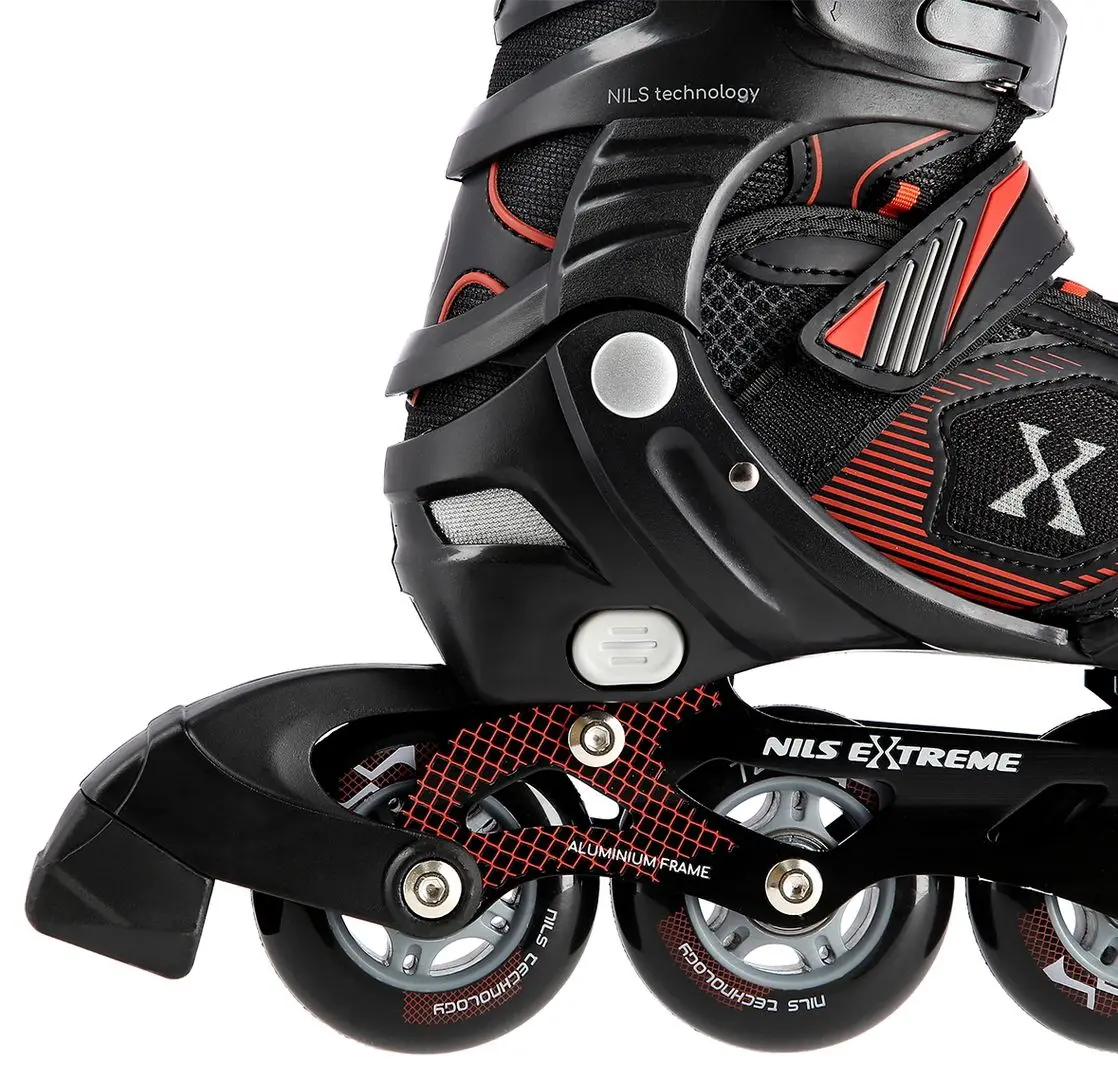 Patine cu rotile Nils Extreme NA9080 35-38 (Black/Red) - 5