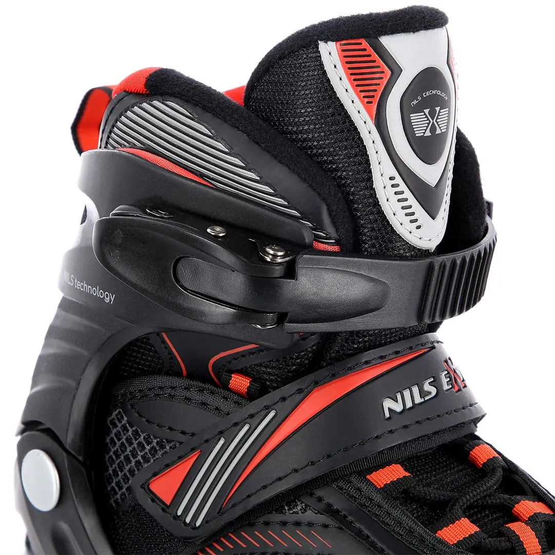 Роликовые коньки Nils Extreme NA9080 39-42 (Black/Red) - 8