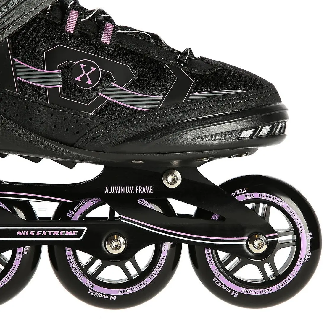 Роликовые коньки Nils Extreme NA9157 40 (Black/Purple) - 5
