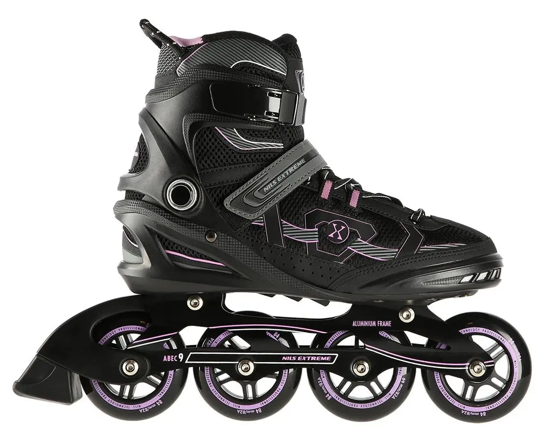Patine cu rotile Nils Extreme NA9157 45 (Black/Purple) - 3