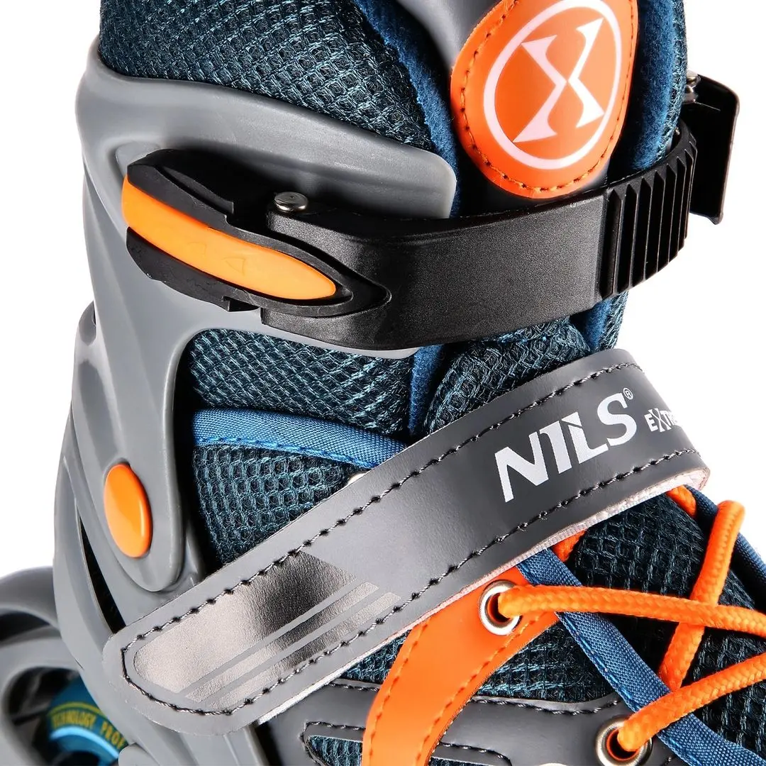 Patine cu rotile Nils Extreme NJ1828A S 31-34 (Gray/Orange)