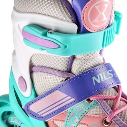 Patine cu rotile Nils Extreme NJ1828A S 31-34 (White/Mint) Thumb