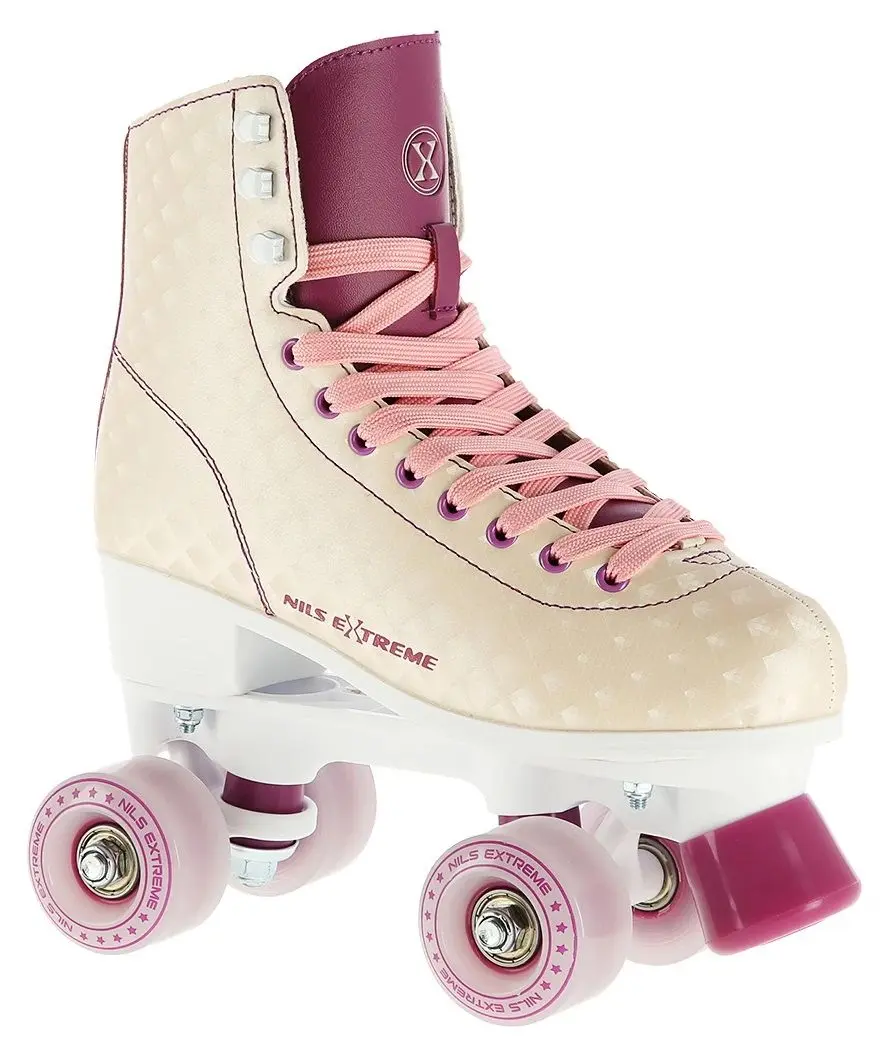 Patine cu rotile Nils Extreme NQ14110 42 (Cream/Pink)