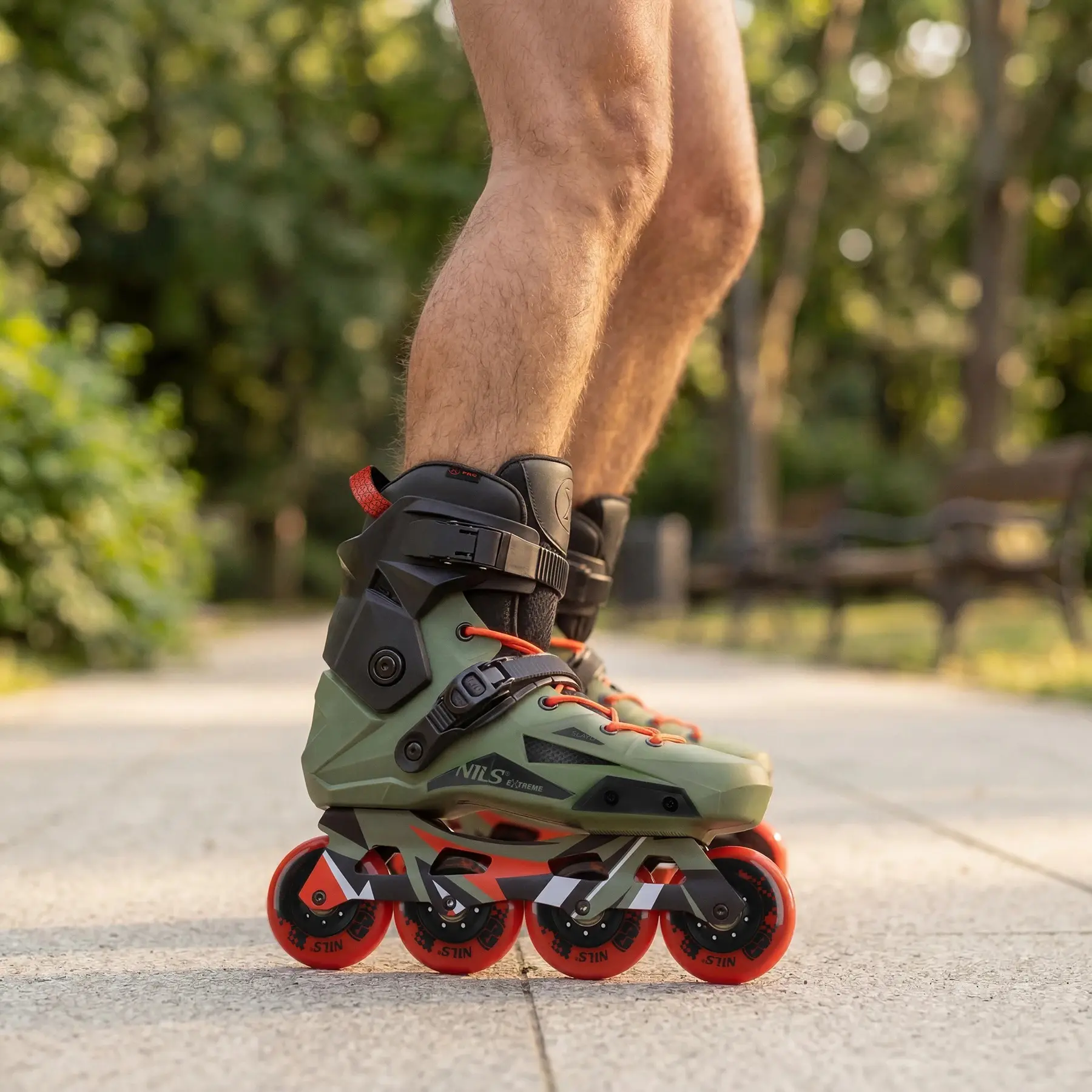 Patine cu rotile Nils Extreme Slayd NA1601 38 (Green) - 8