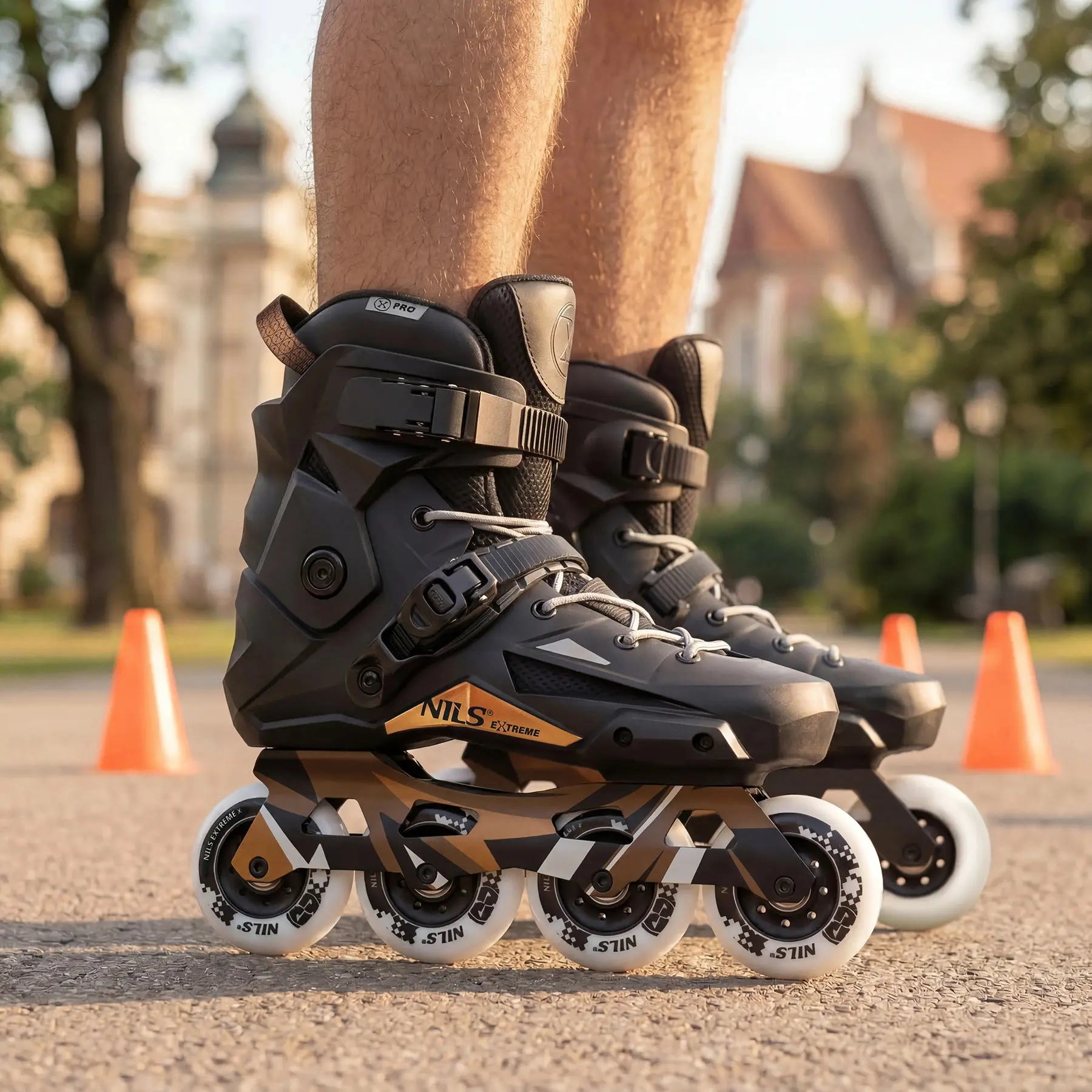 Patine cu rotile Nils Extreme Slayd NA1601 47 (Black) - 7