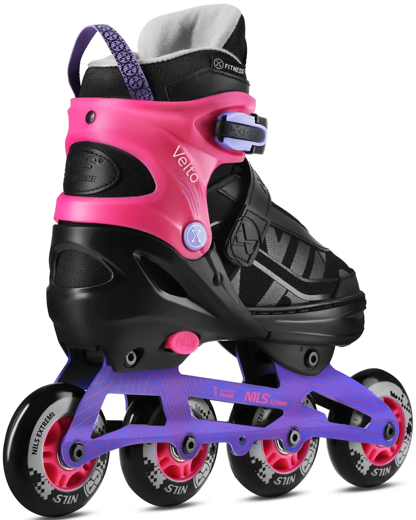 Patine cu rotile Nils Extreme Velto NA684 M 35-38 (Pink) - 3
