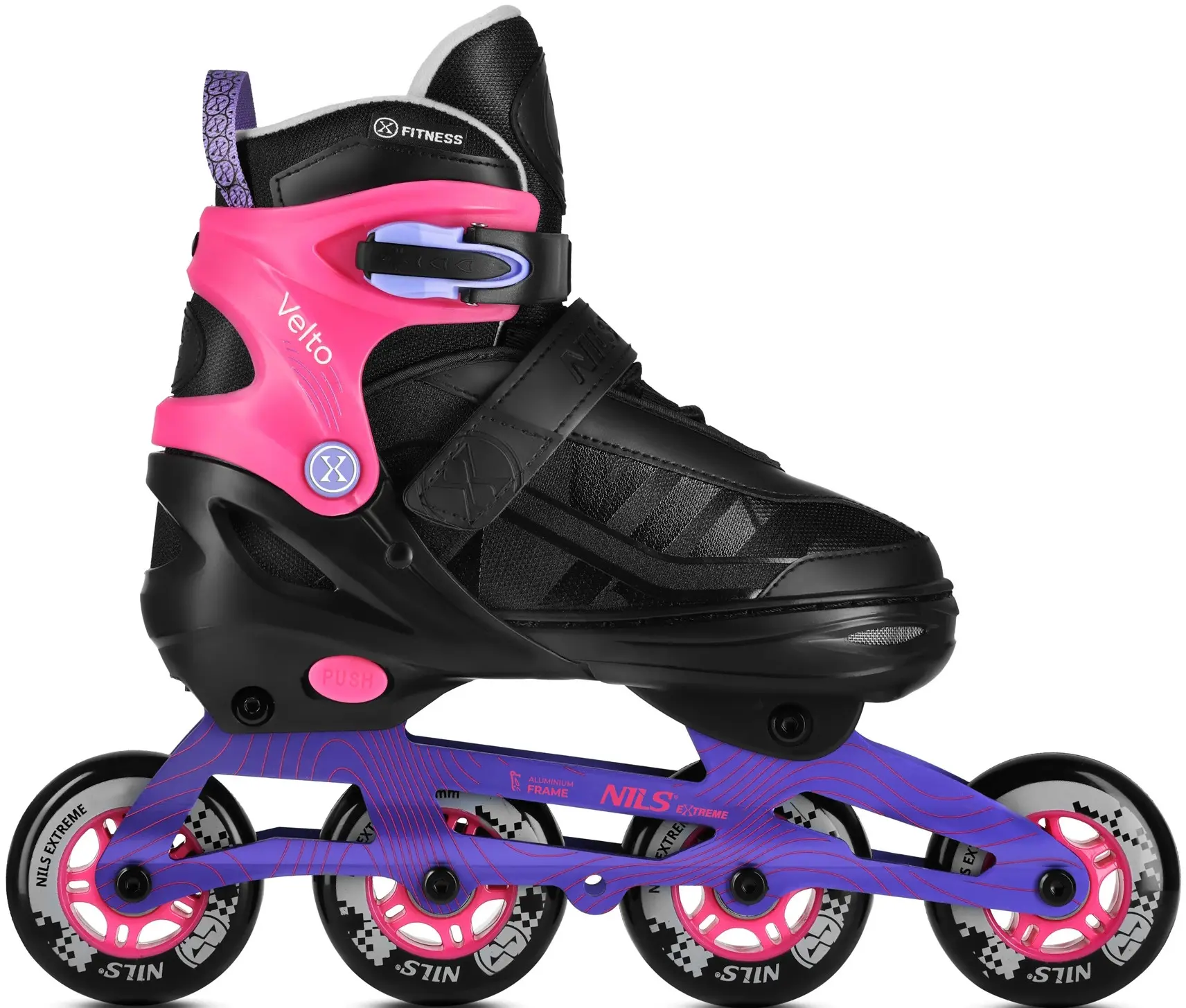 Patine cu rotile Nils Extreme Velto NA684 XL 42-45 (Pink) - 2