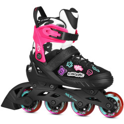 Patine cu rotile Nils Extreme Vibe NA2053A M 37-40 (Pink)