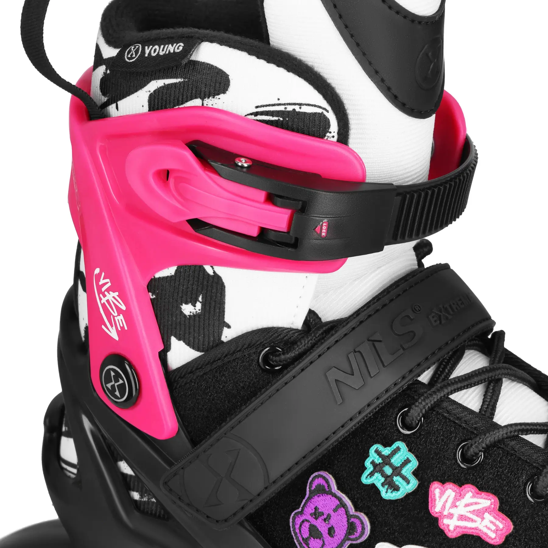 Patine cu rotile Nils Extreme Vibe NA2053A M 37-40 (Pink) - 5