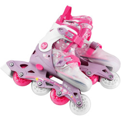 Patine cu rotile 2in1 Nils Fun Flipzy NJ1025 S 31-34 (Pink) Thumb
