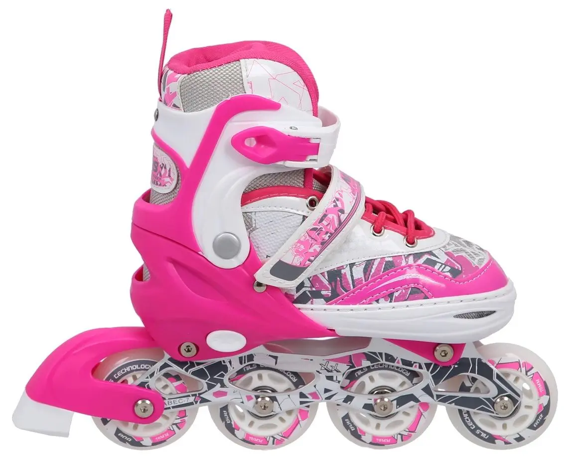 Роликовые коньки Nils Extreme 2in1 NF10927 39-42 (Dark Pink) - 5